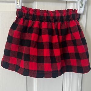 Baby Gap toddler girl size 2 Buffalo plaid skirt